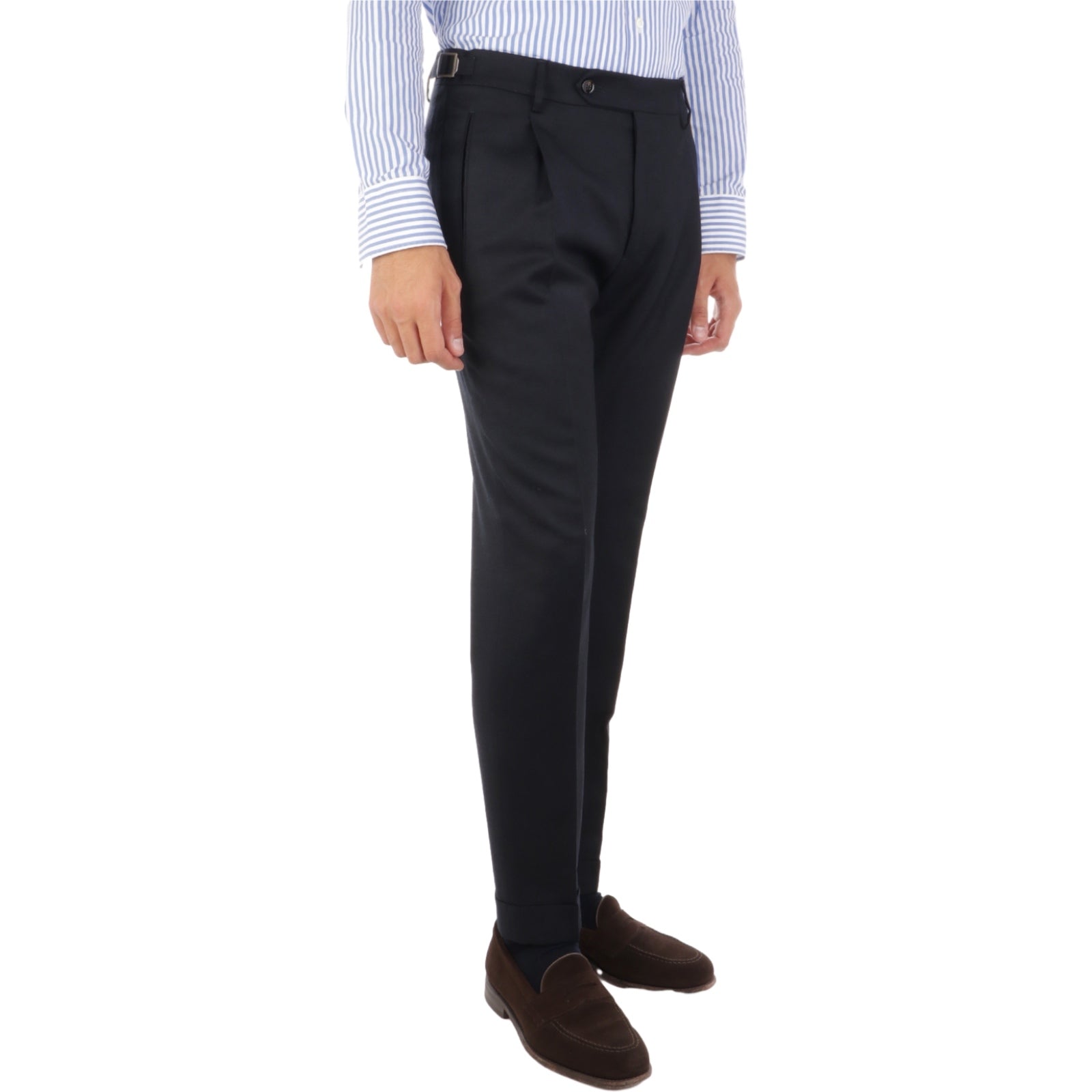 Pantaloni Uomo Berwich - Pantalone Relaxed Fit - Blu