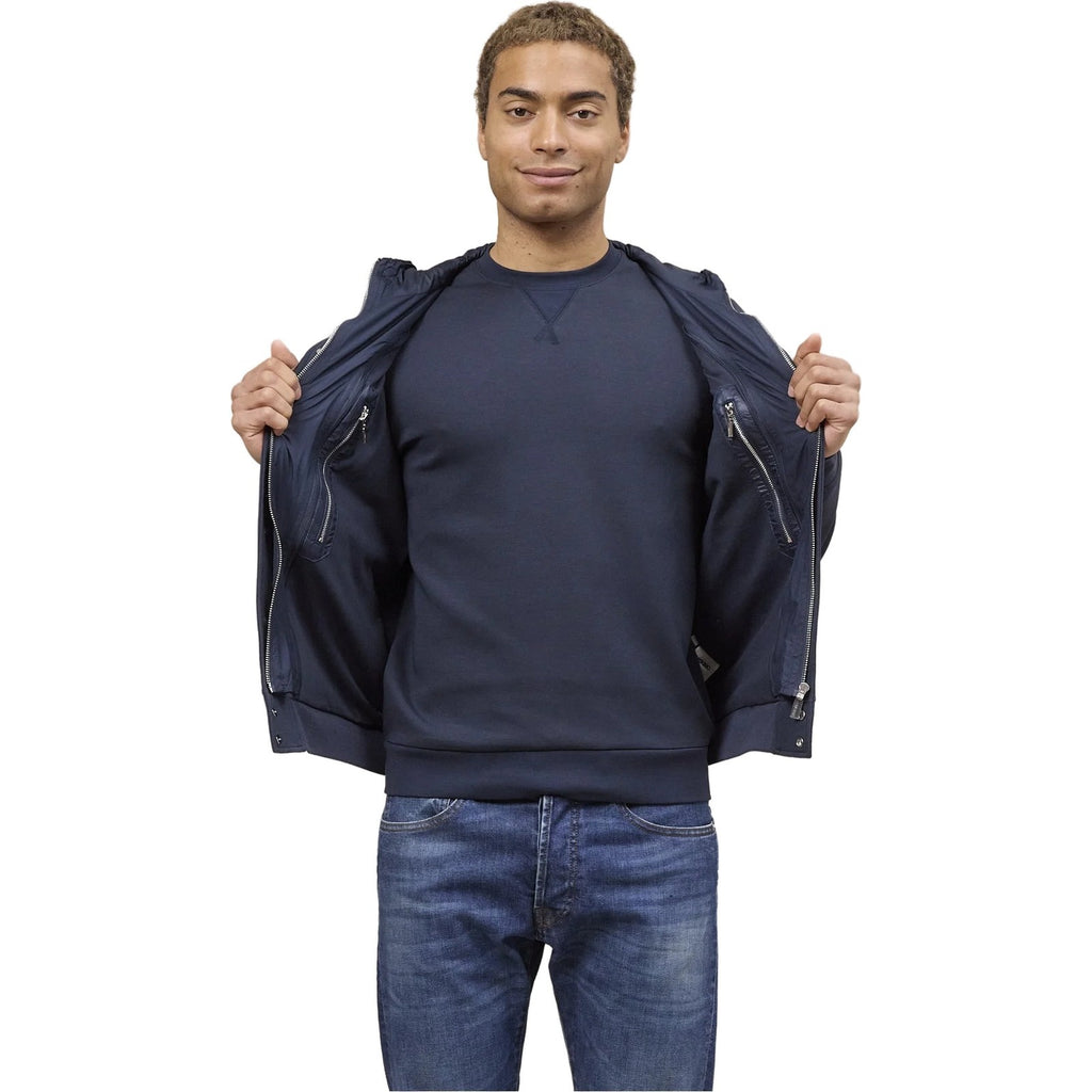 Giubbini Uomo Heskimo - Bomber Capp Staccabie Supima C - Blu