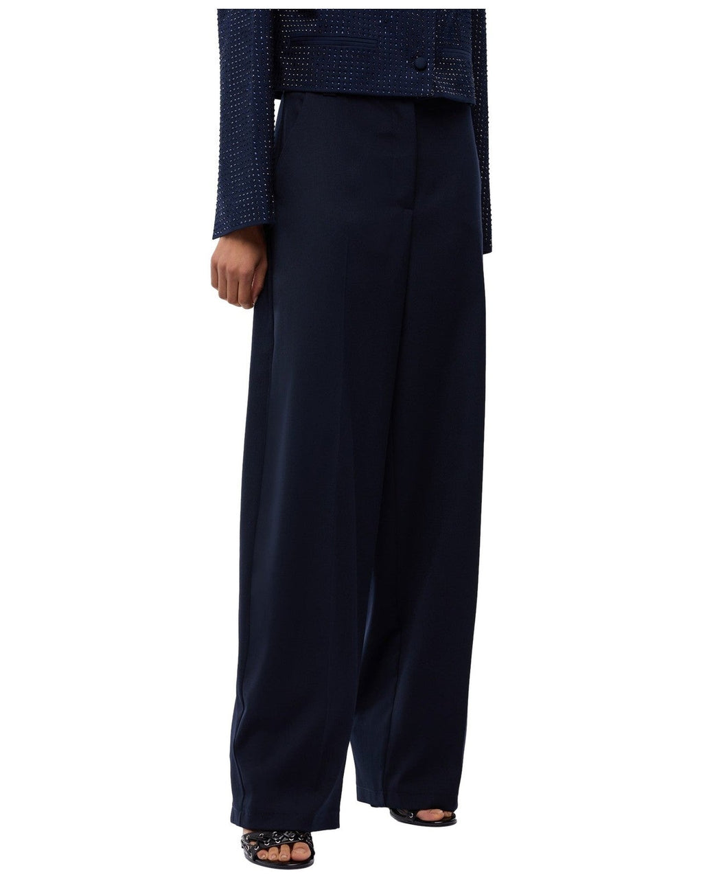 Pantaloni Donna Pinko - Balbino Pantalone Diagonale Mi - Blu