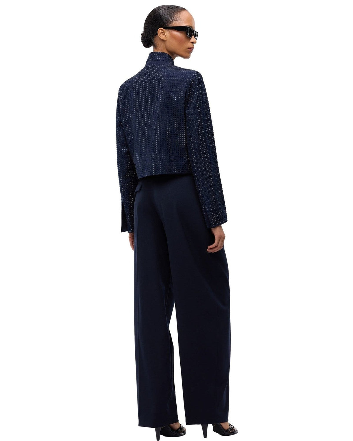 Pantaloni Donna Pinko - Balbino Pantalone Diagonale Mi - Blu