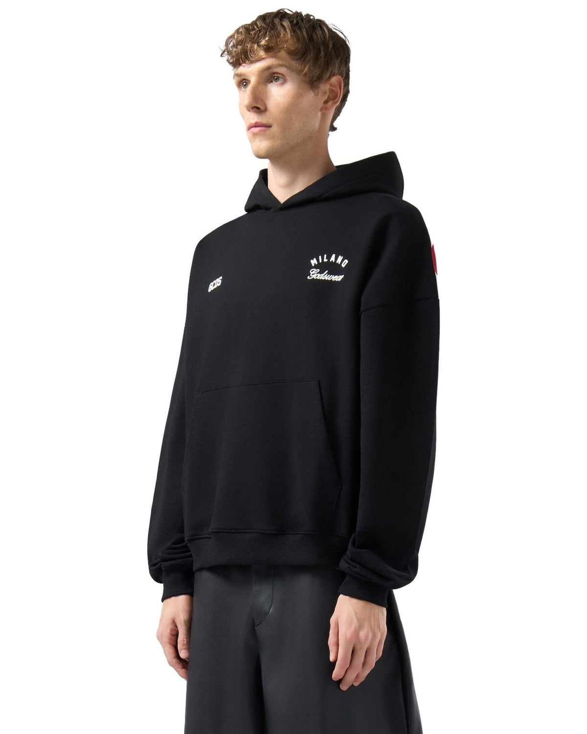 Felpe con cappuccio Uomo Gcds - Band Logo Back Hoodie - Nero