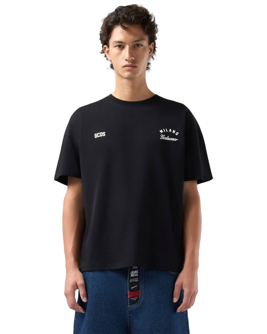T-shirt Uomo Gcds - Band Logo Back T-Shirt - Nero