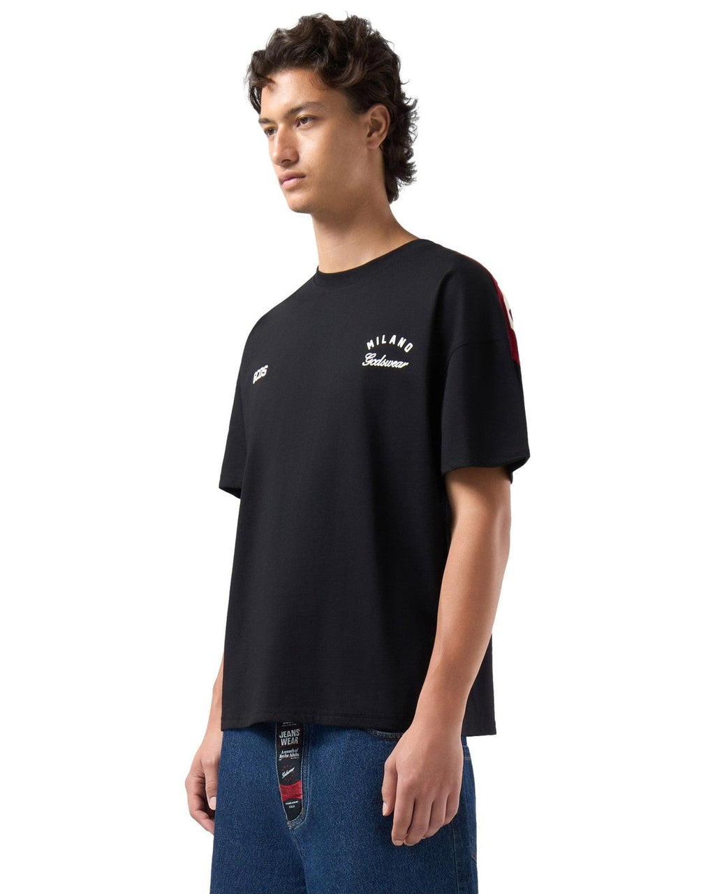 T-shirt Uomo Gcds - Band Logo Back T-Shirt - Nero