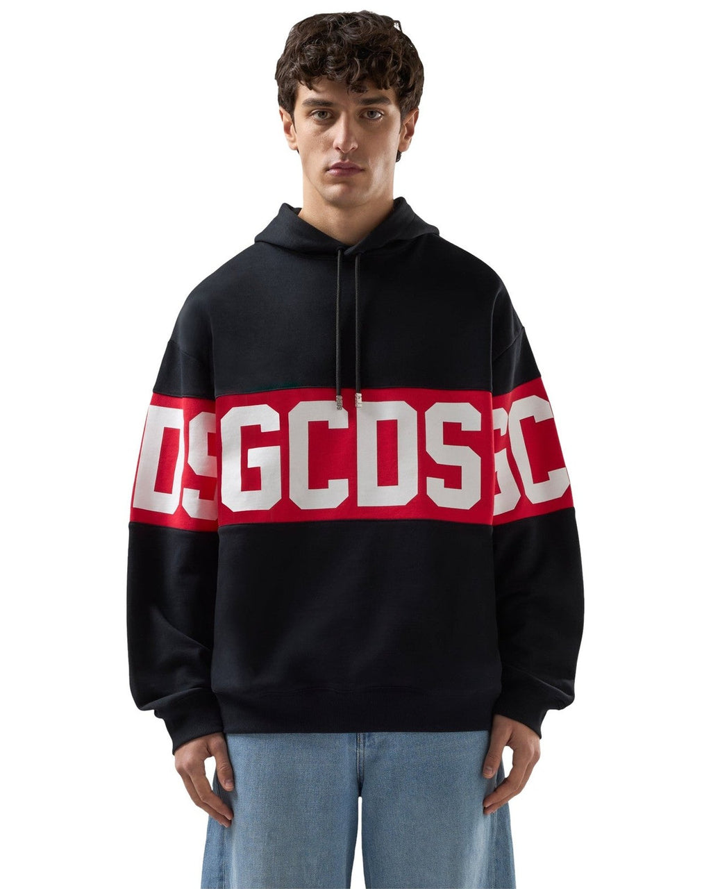 Felpe con cappuccio Uomo Gcds - Band Logo Hoodie - Nero