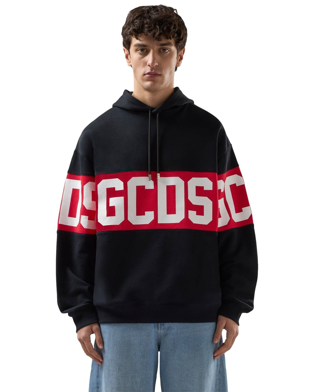 Felpe con cappuccio Uomo Gcds - Band Logo Hoodie - Nero