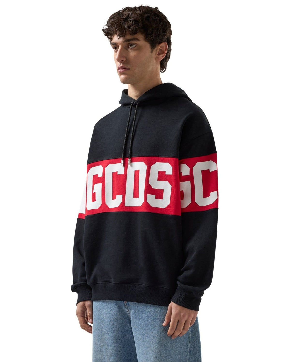 Felpe con cappuccio Uomo Gcds - Band Logo Hoodie - Nero