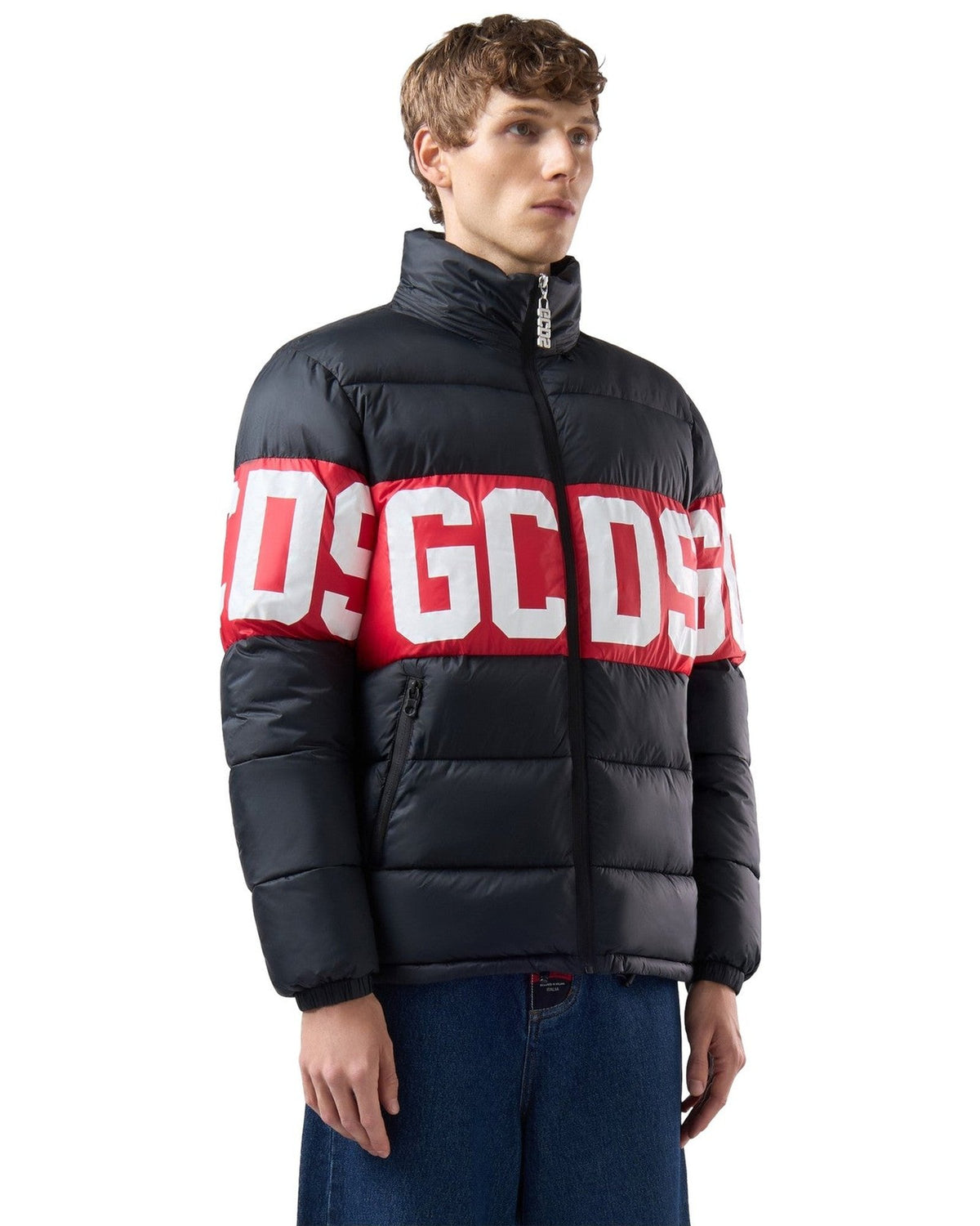 Giubbotti Uomo Gcds - Band Logo Puff Jacket - Nero