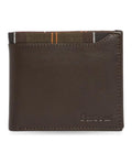 Portafogli Uomo Barbour - Brodick Leather/Tartan Wallet - Marrone