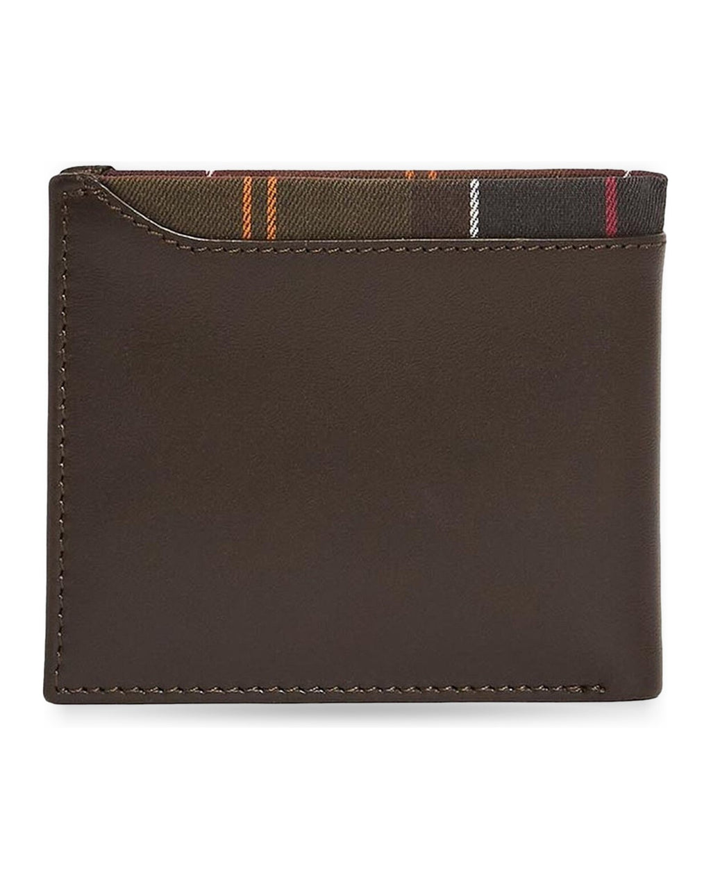 Portafogli Uomo Barbour - Brodick Leather/Tartan Wallet - Marrone