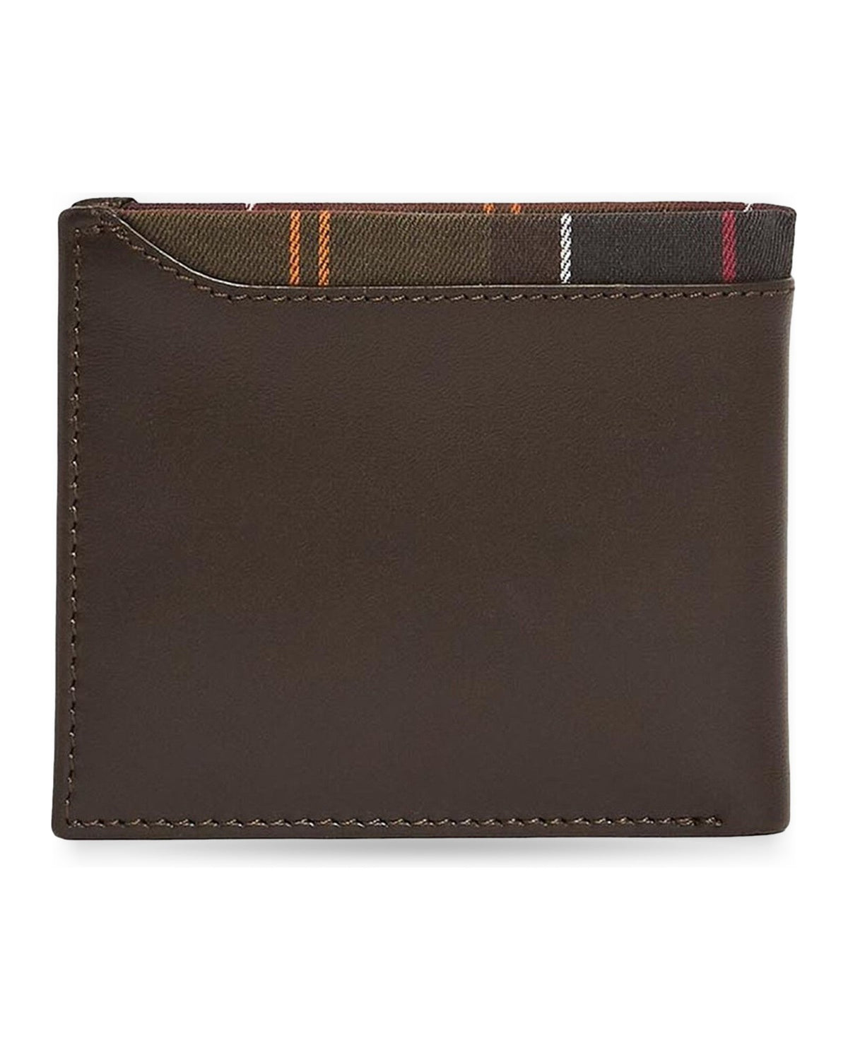 Portafogli Uomo Barbour - Brodick Leather/Tartan Wallet - Marrone