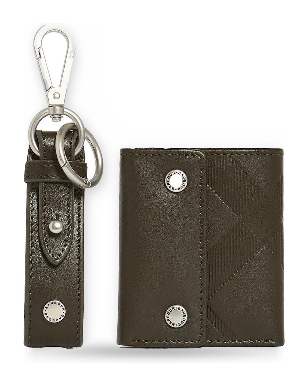 Portafogli Uomo Barbour - Brunton Leather Wallet & Key Set - Verde