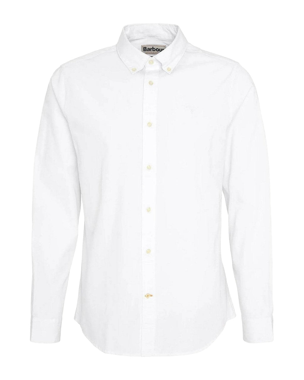 Camicie casual Uomo Barbour - Crest Poplin Tailored Shirt - Bianco