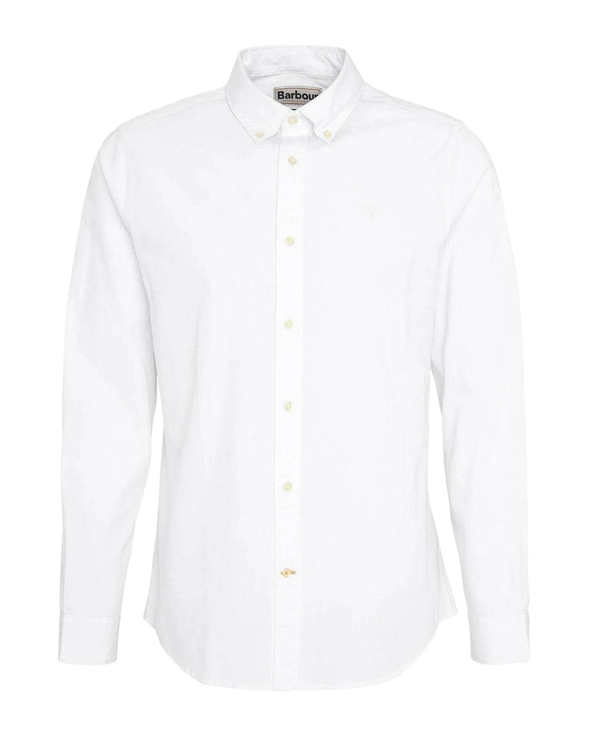 Camicie casual Uomo Barbour - Crest Poplin Tailored Shirt - Bianco