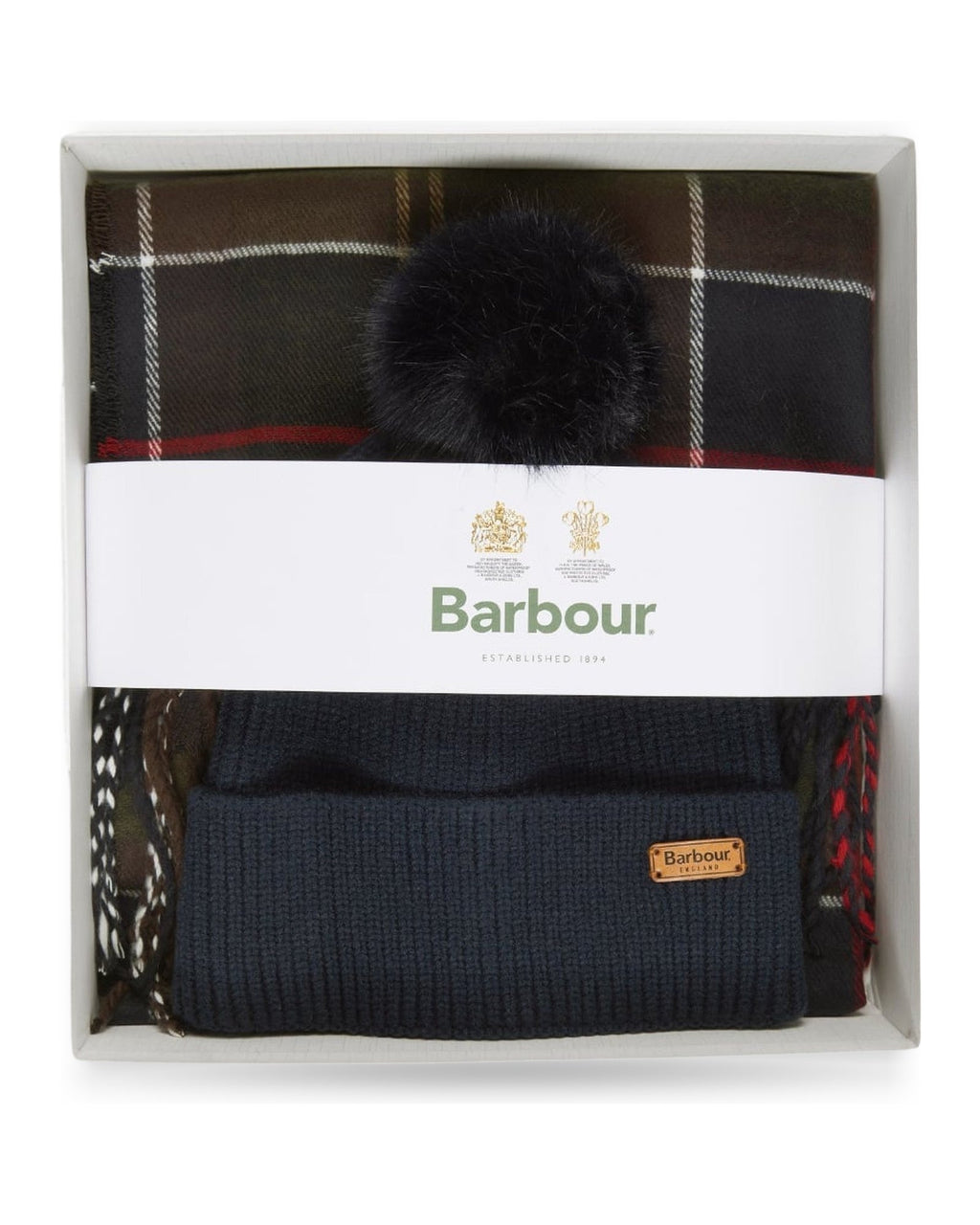 Set di capi coordinati Donna Barbour - Dover Beanie & Hailes Scarf - Blu/Verde