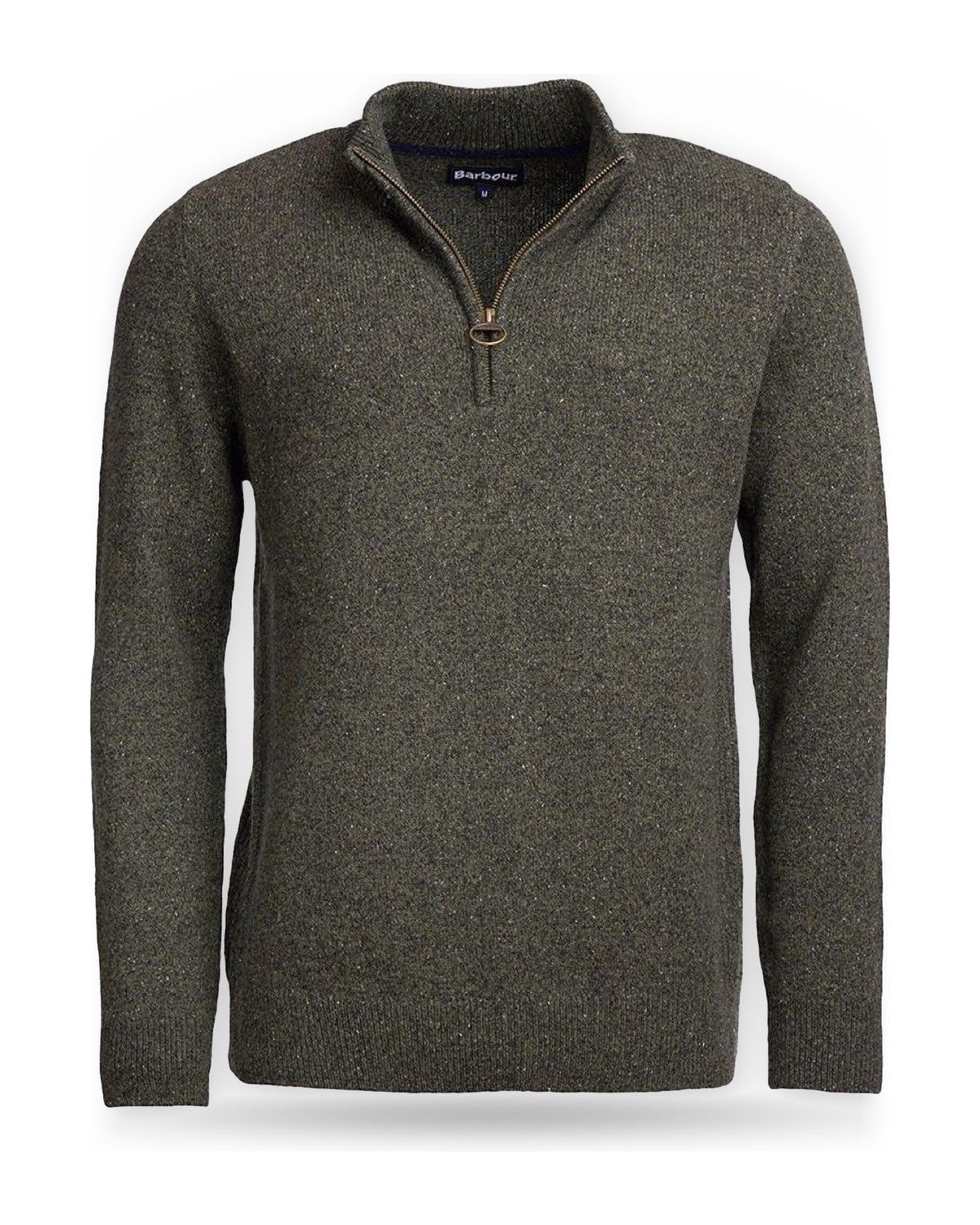 Maglie Uomo Barbour - Essential Tisbury Half Zip - Verde