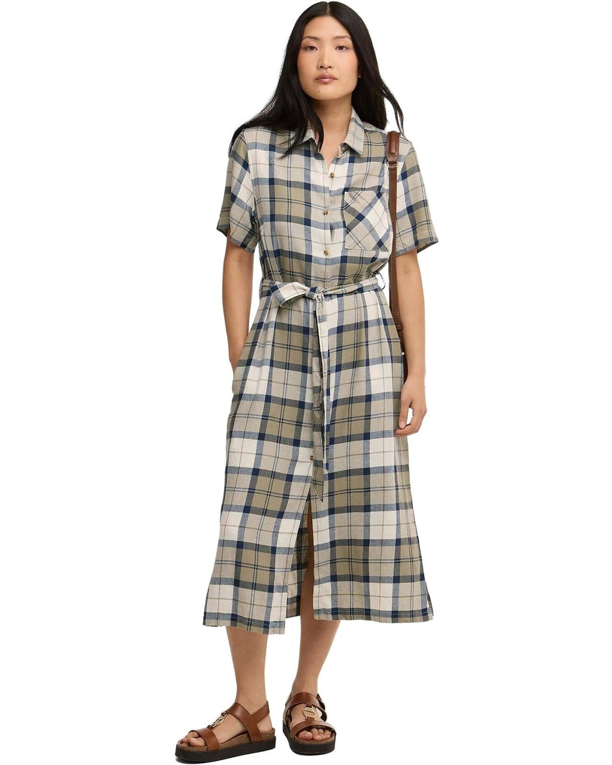 Vestiti casual Donna Barbour - Fern Midi Dress - Beige/Blu