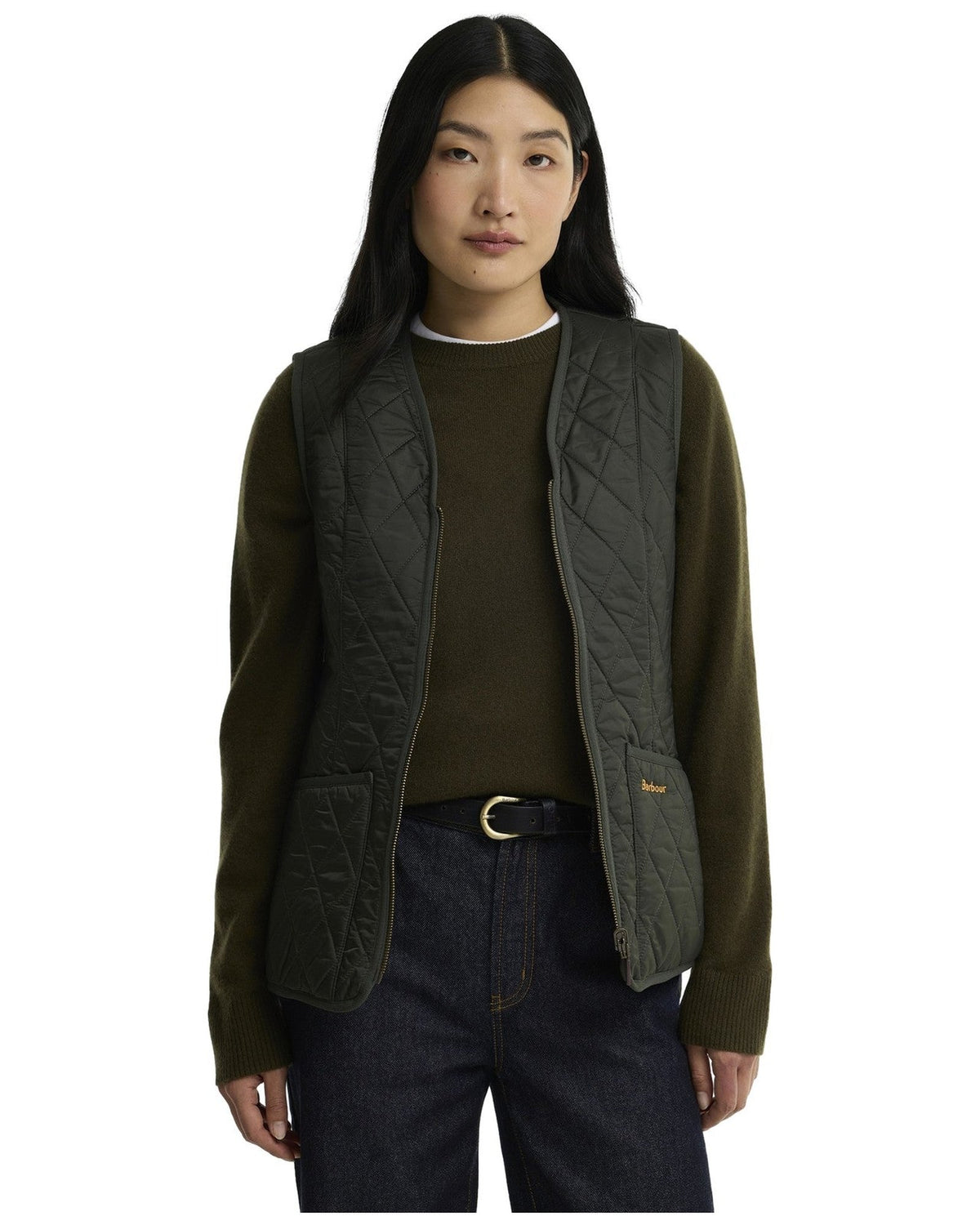 Gilet Donna Barbour - Fleece Betty Liner - Verde