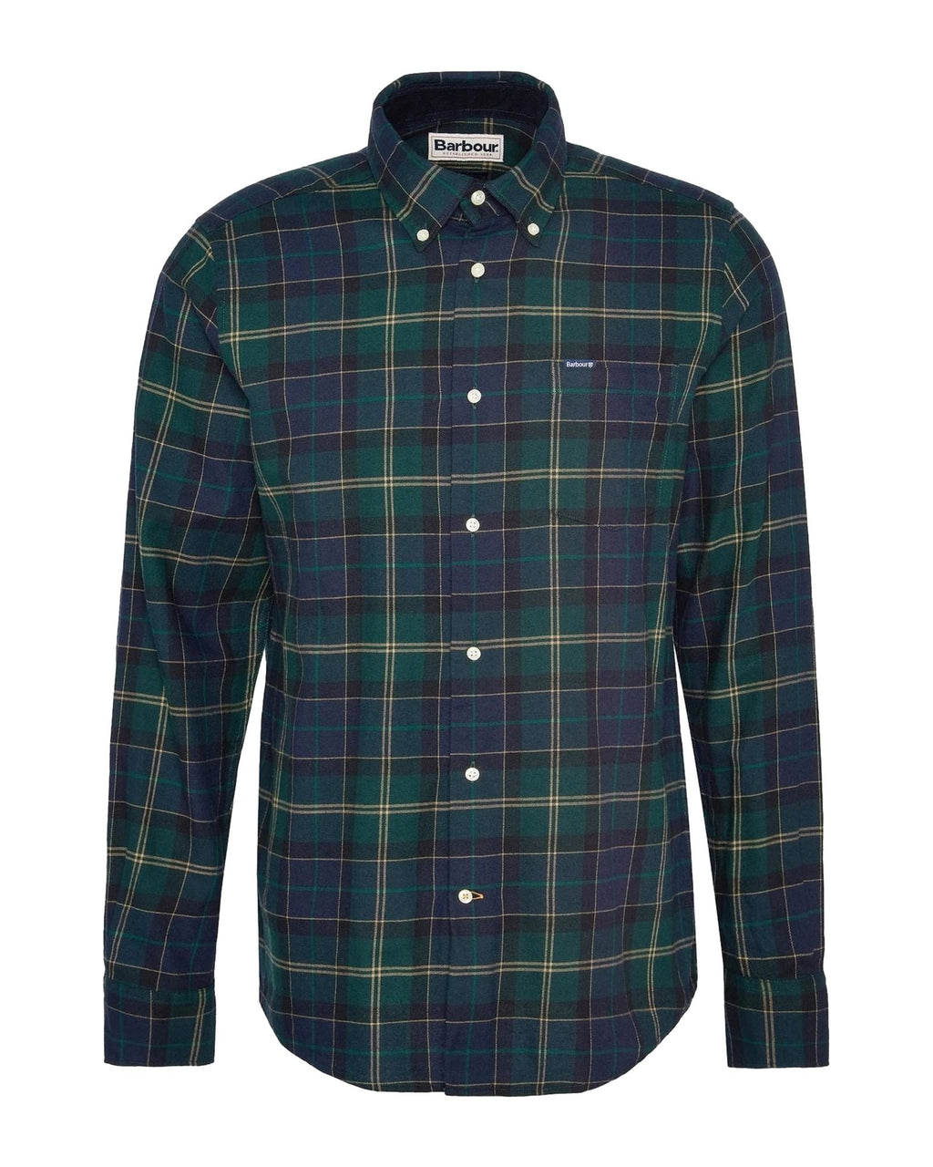 Camicie casual Uomo Barbour - Fortrose Tailored Shirt - Verde