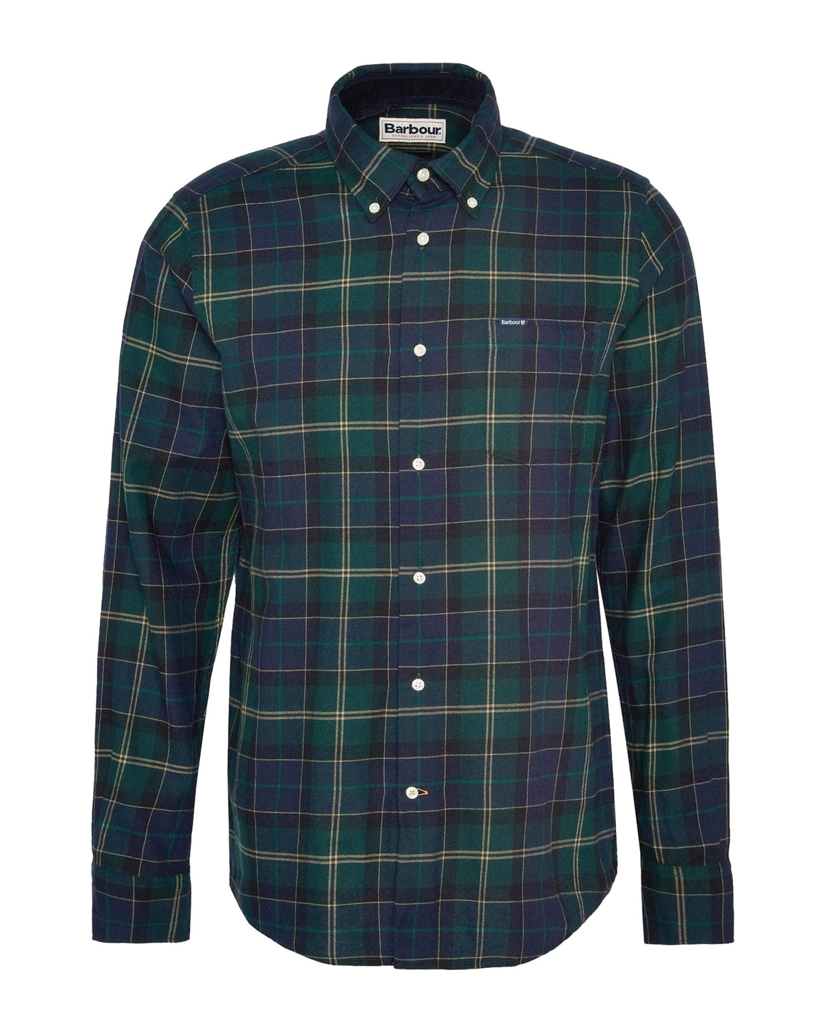 Camicie casual Uomo Barbour - Fortrose Tailored Shirt - Verde