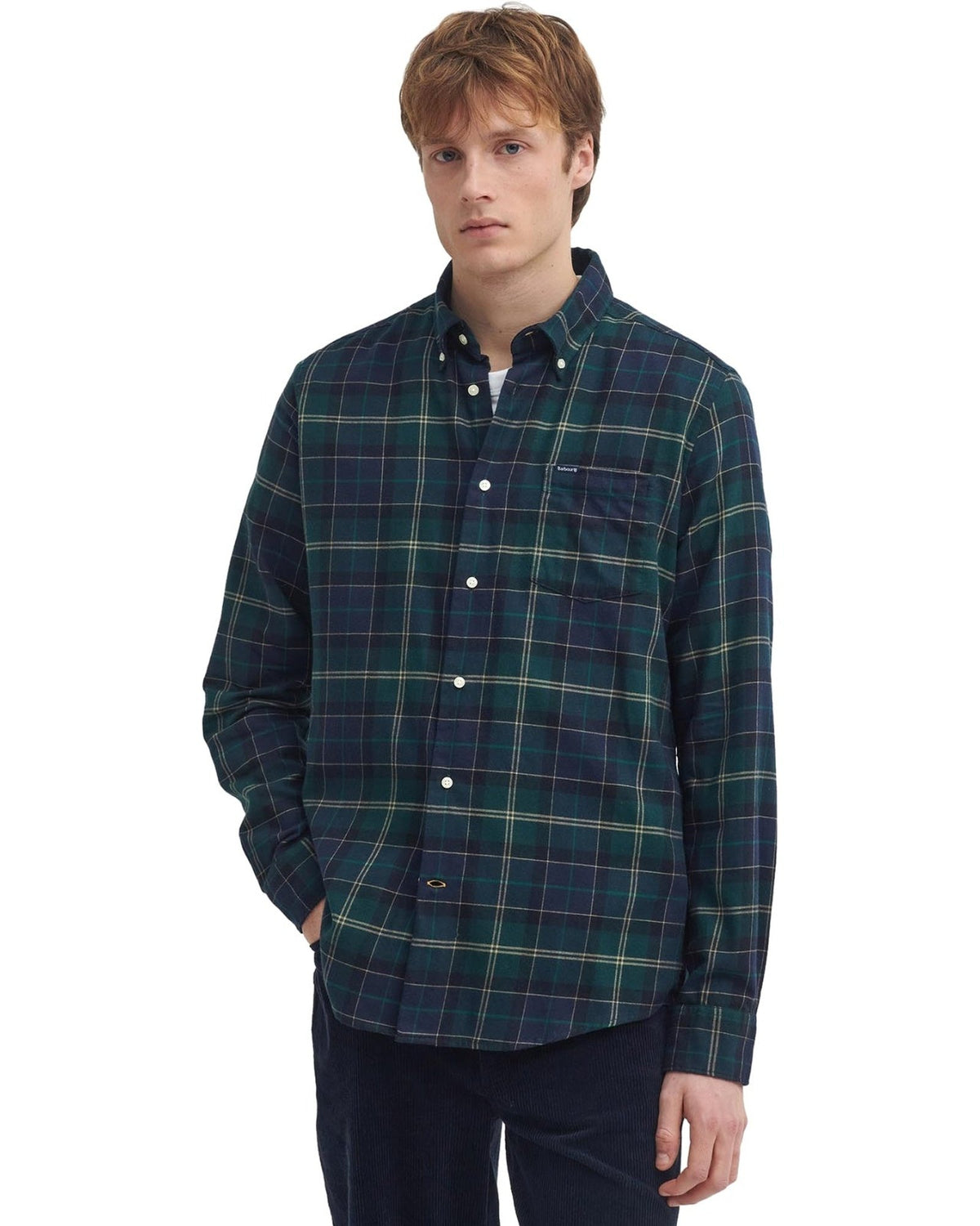 Camicie casual Uomo Barbour - Fortrose Tailored Shirt - Verde