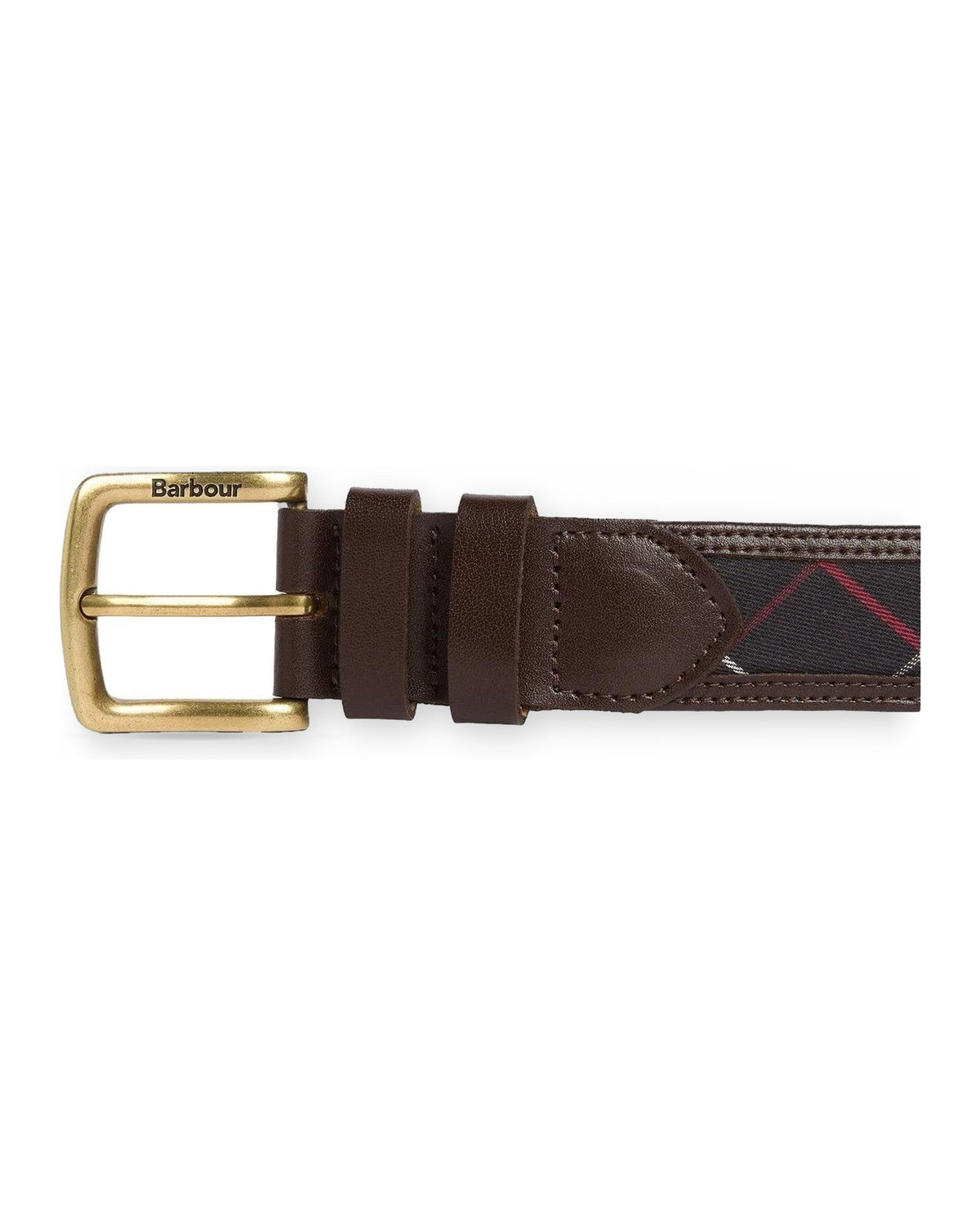Cinture Uomo Barbour - Girvan Tartan Leather Belt - Multicolore
