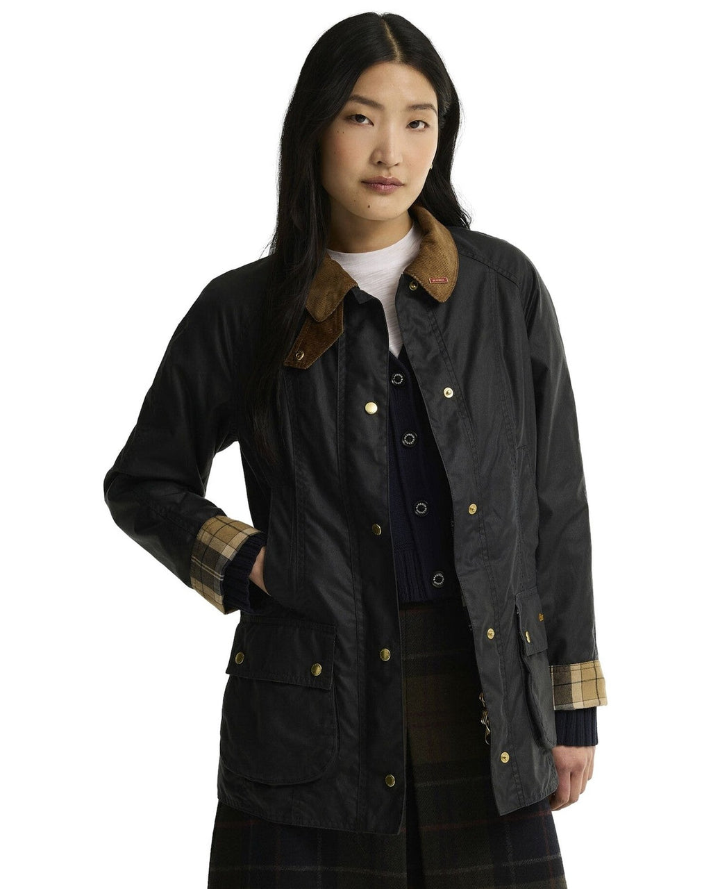 Giacche Donna Barbour - Icons Beadnell Wax Jacket - Blu