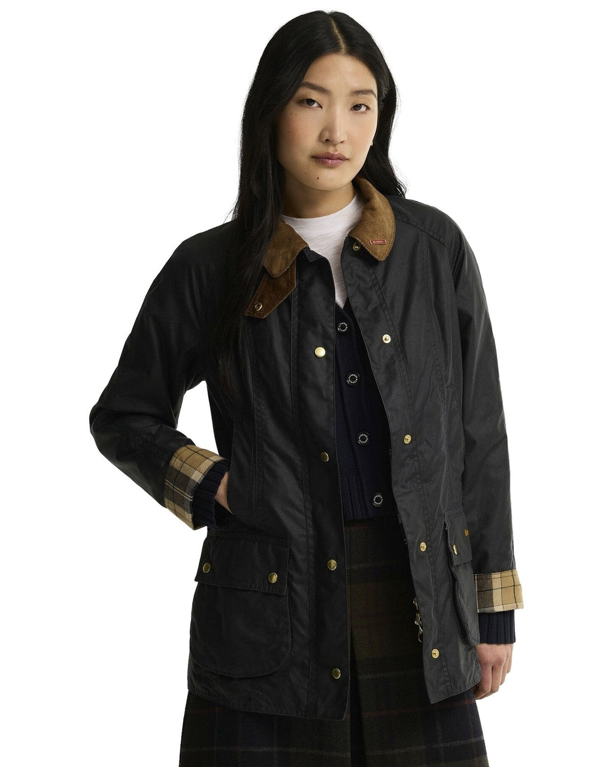 Giacche Donna Barbour - Icons Beadnell Wax Jacket - Blu
