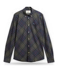 Camicie casual Uomo Barbour - Lochton Tailored Tartan Shirt - Verde/Blu