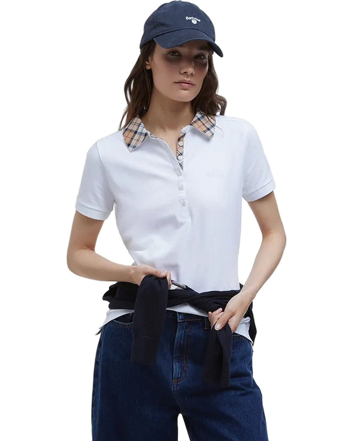 Polo Donna Barbour - Malvern Polo Shirt - Bianco