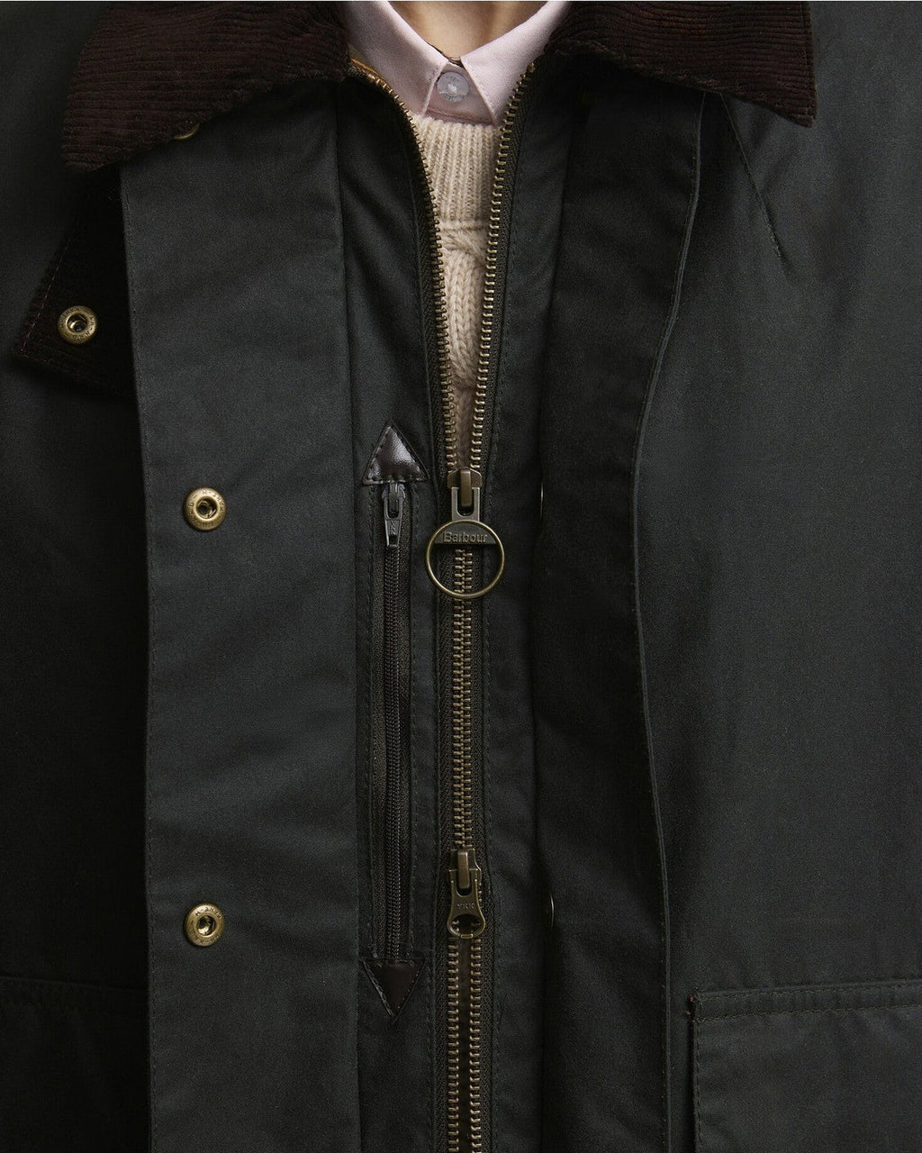 Giacche Donna Barbour - Modern Border Wax Jacket - Verde