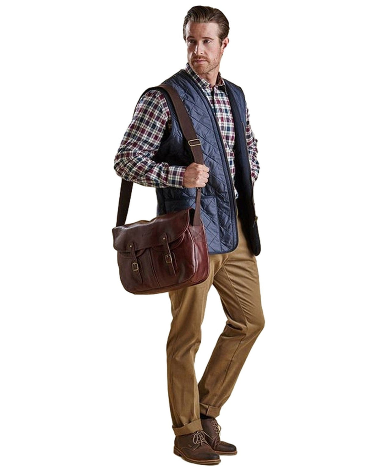 Gilet Uomo Barbour - Polarquilt Waistcoat Zip Liner - Blu