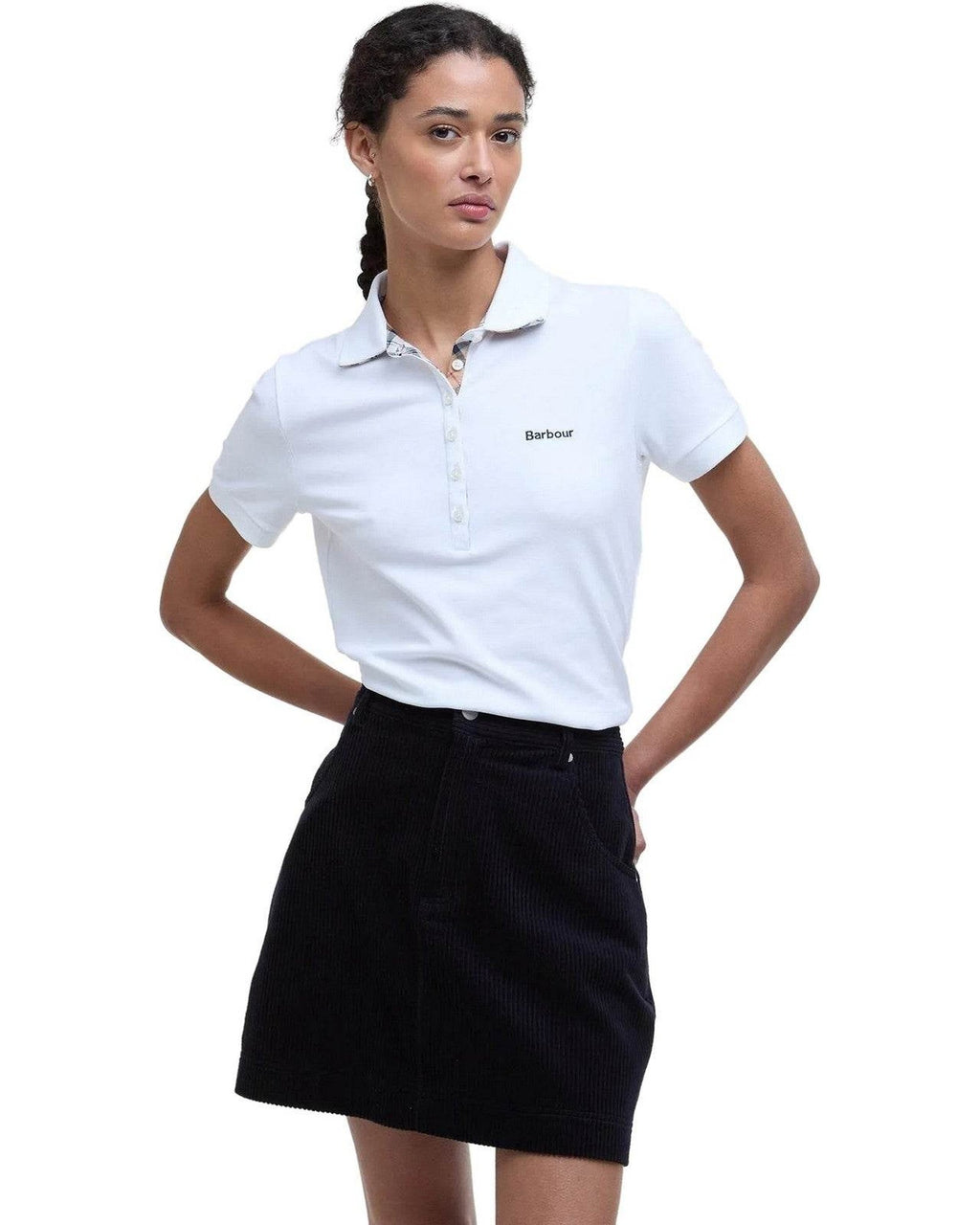 Polo Donna Barbour - Portsdown Top - Bianco