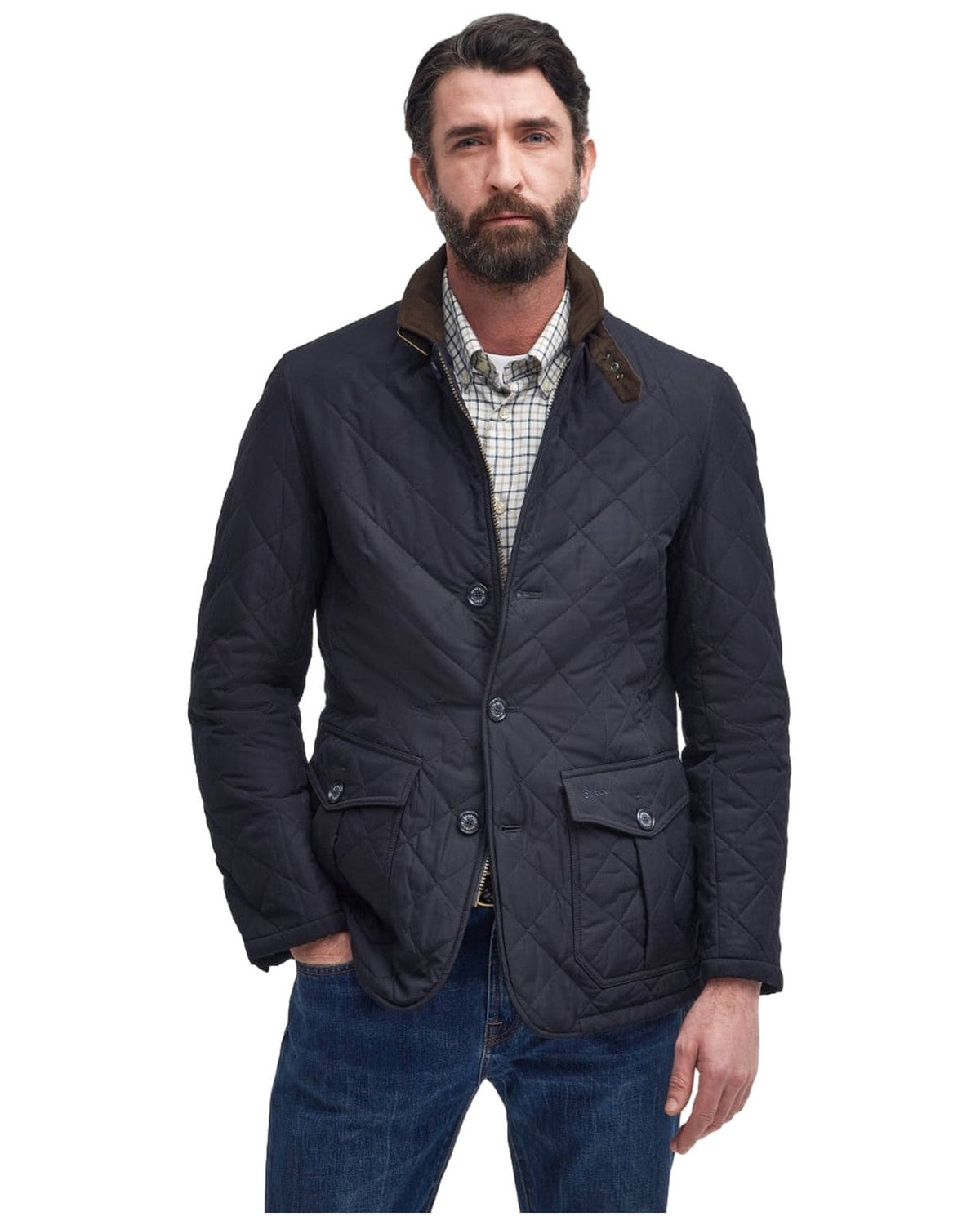 Giubbotti Uomo Barbour - Quilted Lutz - Blu