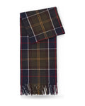 Sciarpe Donna Barbour - Stanway Tartan Wrap - Verde/Blu