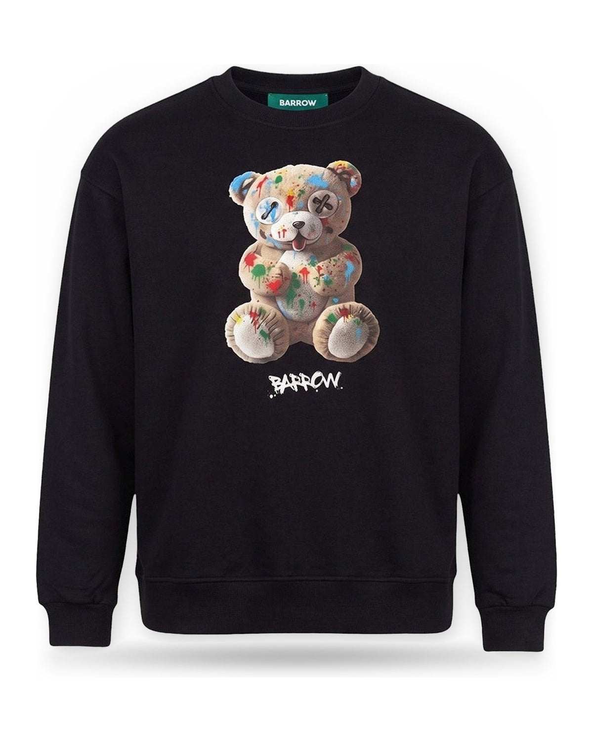 Felpe senza cappuccio Unisex Barrow - Sweatshirt Unisex F6BWUASW040 - Nero