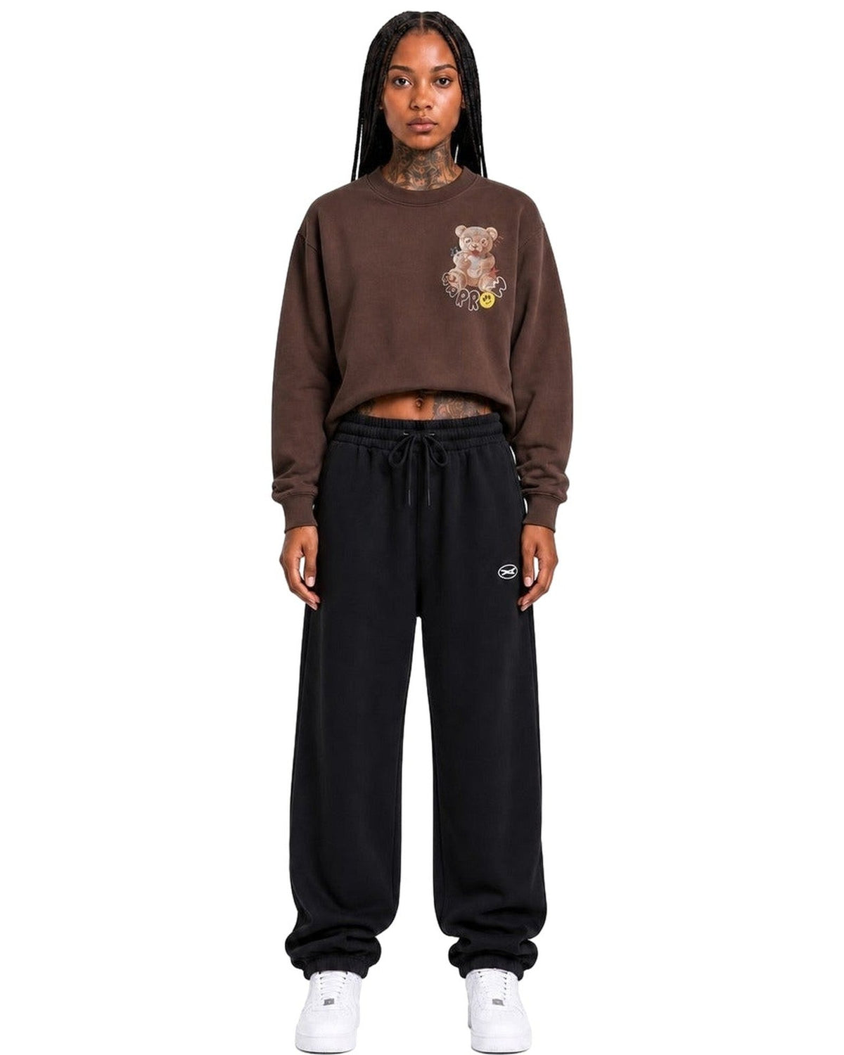 Felpe senza cappuccio Unisex Barrow - Sweatshirt Unisex F6BWUASW047 - Marrone