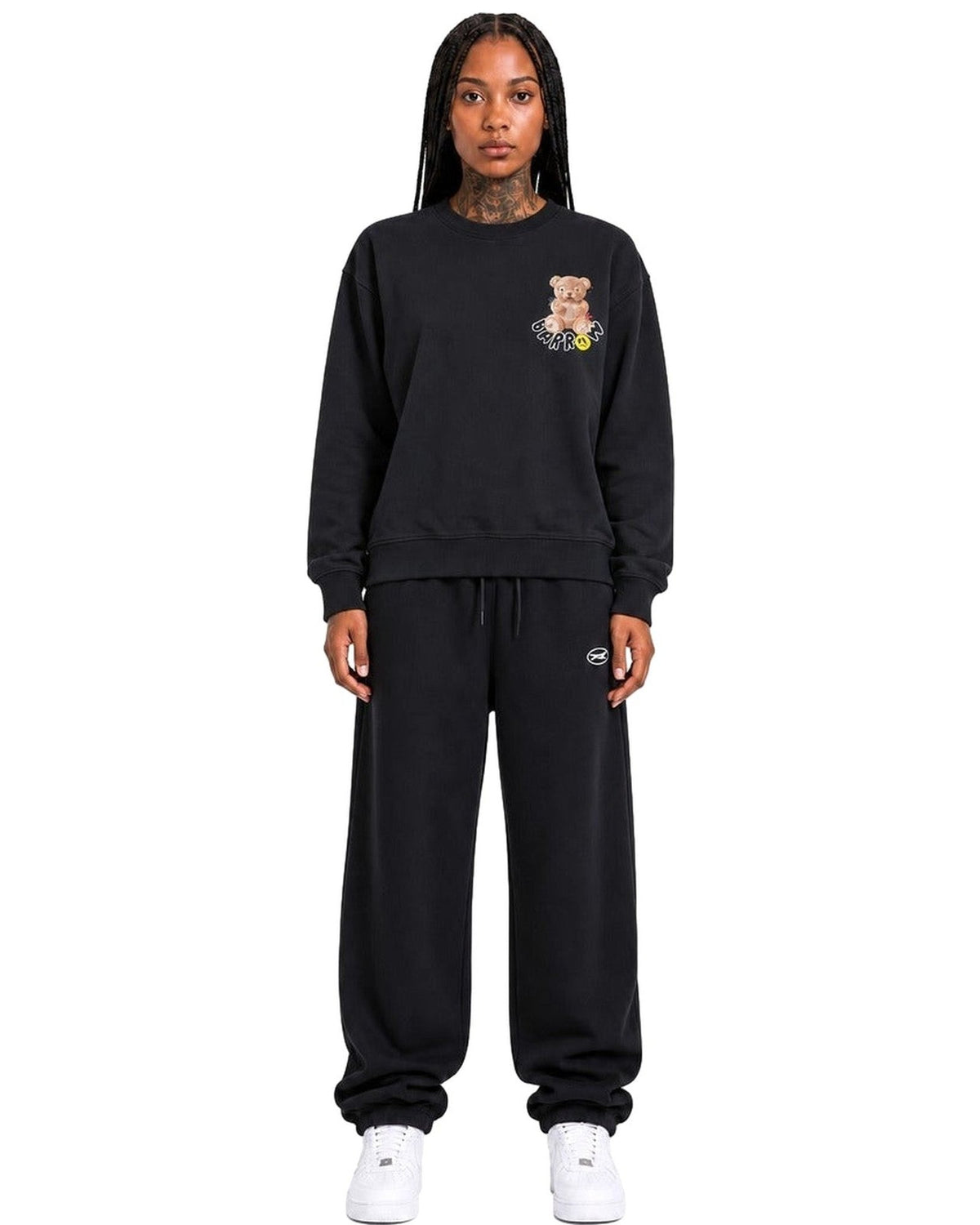 Felpe senza cappuccio Unisex Barrow - Sweatshirt Unisex F6BWUASW047 - Nero