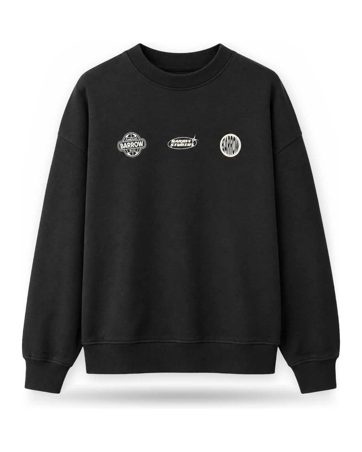 Felpe senza cappuccio Unisex Barrow - Sweatshirt Unisex F6BWUASW053 - Nero