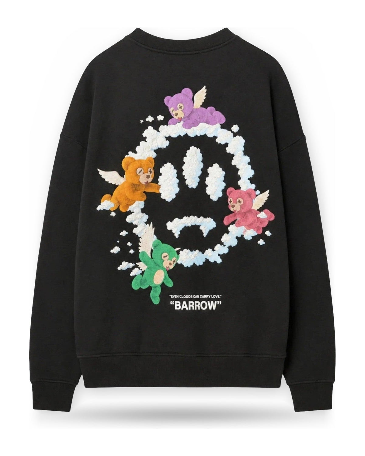 Felpe senza cappuccio Unisex Barrow - Sweatshirt Unisex F6BWUASW053 - Nero