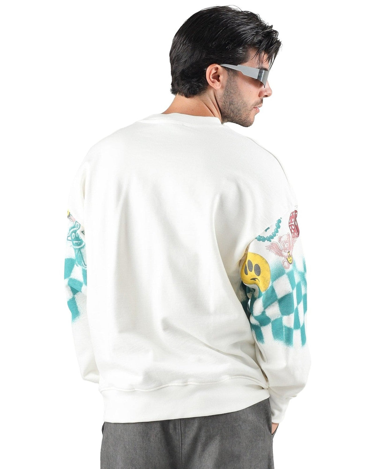 Felpe senza cappuccio Unisex Barrow - Sweatshirt Unisex F6BWUASW071 - Cocco