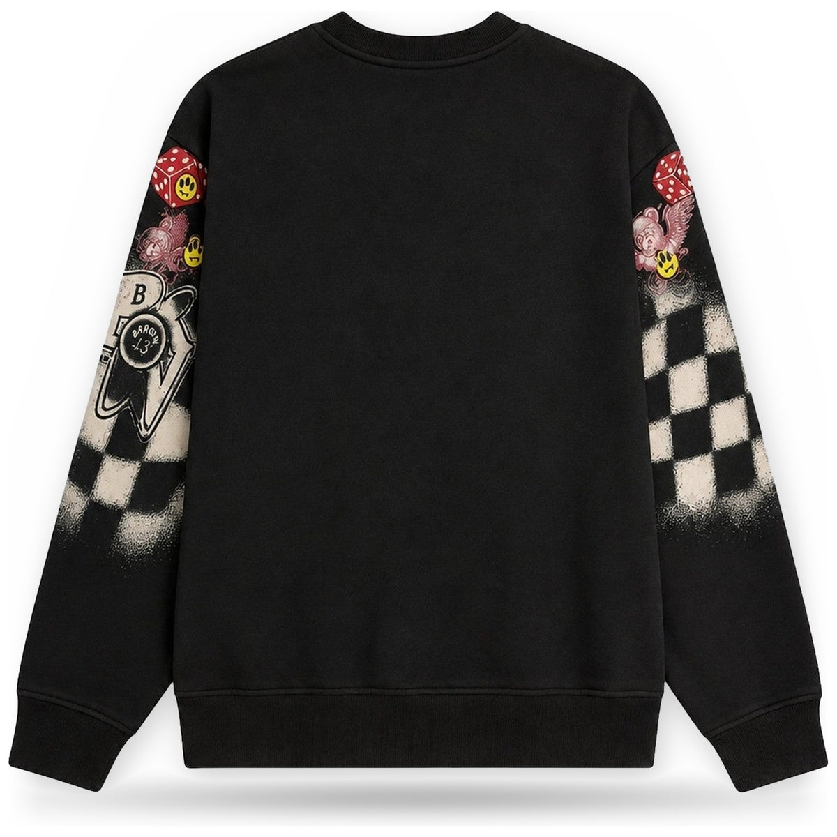 Felpe senza cappuccio Unisex Barrow - Sweatshirt Unisex F6BWUASW071 - Nero