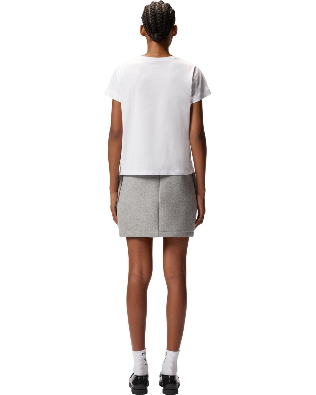 T-shirt Donna Pinko - Basico T-Shirt Jersey Logo Pin - Bianco