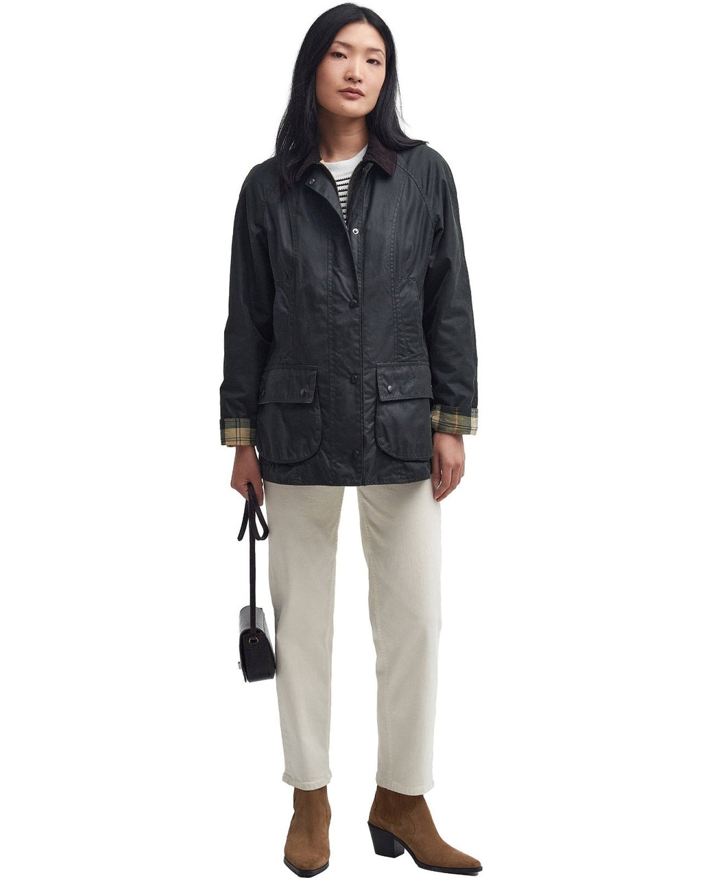 Giacche Donna Barbour - Beadnell Wax Jacket - Verde