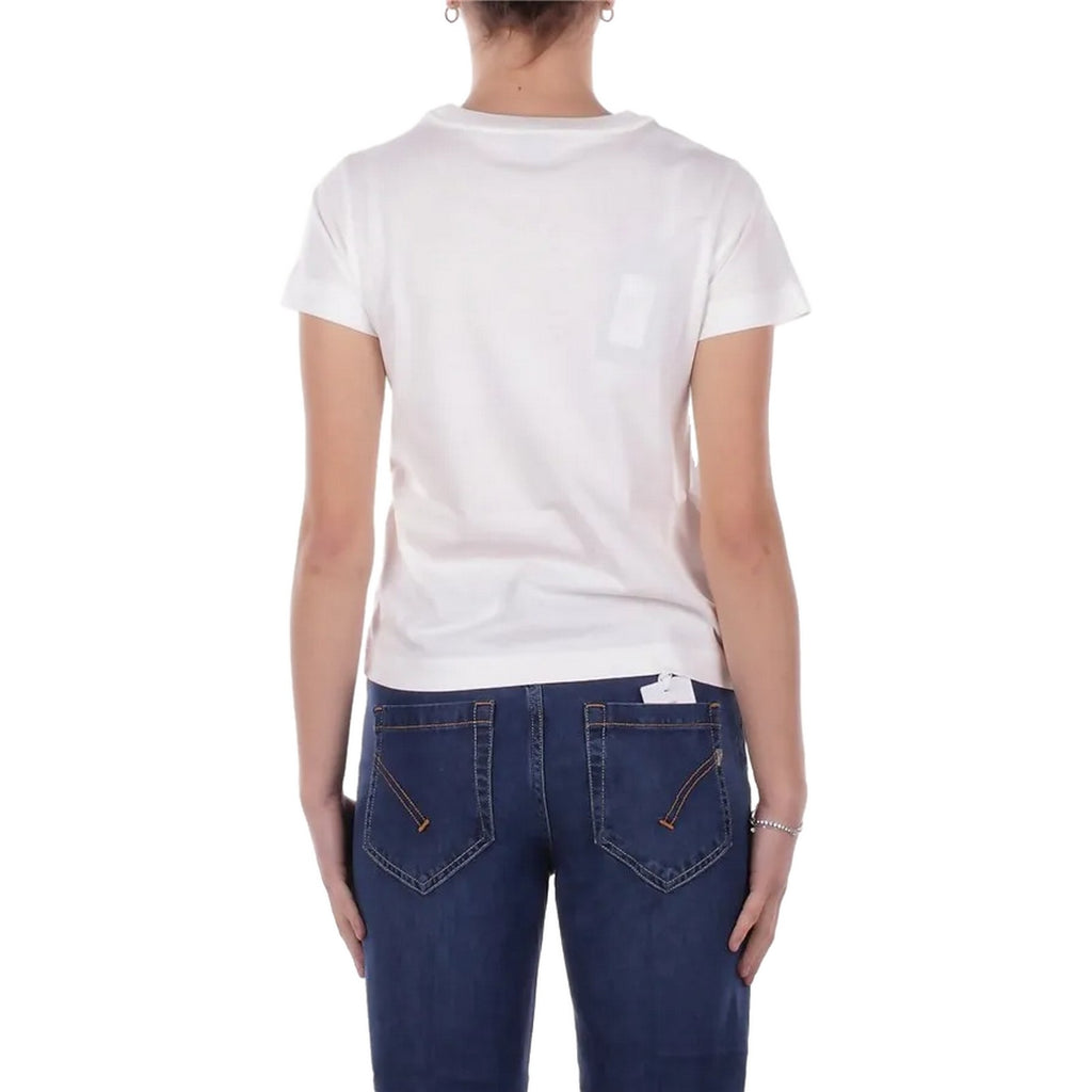 T-shirt Donna Pinko - Basico T-Shirt Jersey Logo Sta - Bianco