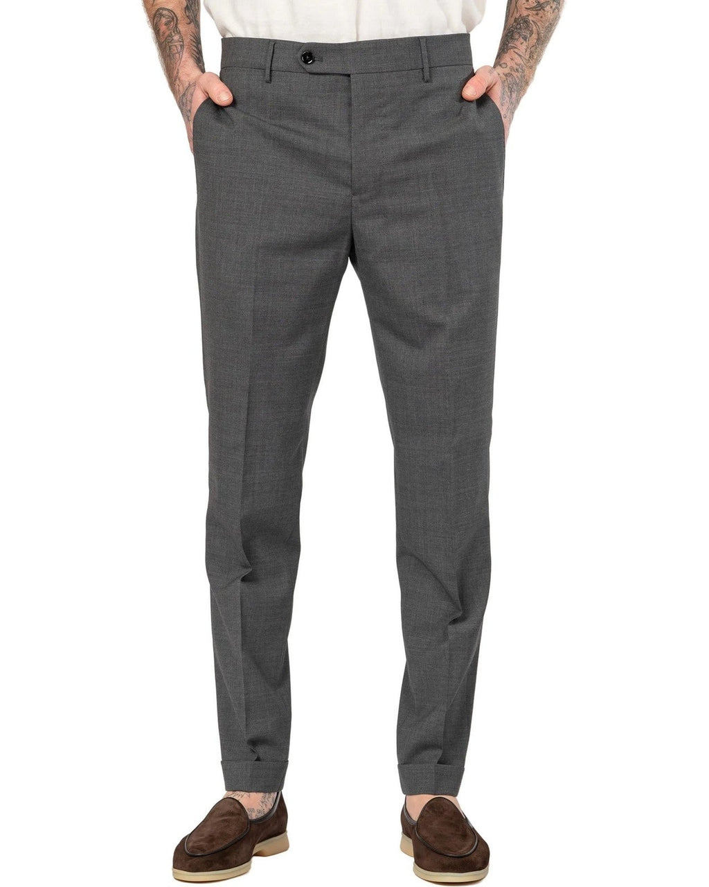 Pantaloni Uomo Berwich - Pantalone chiaia - Blu