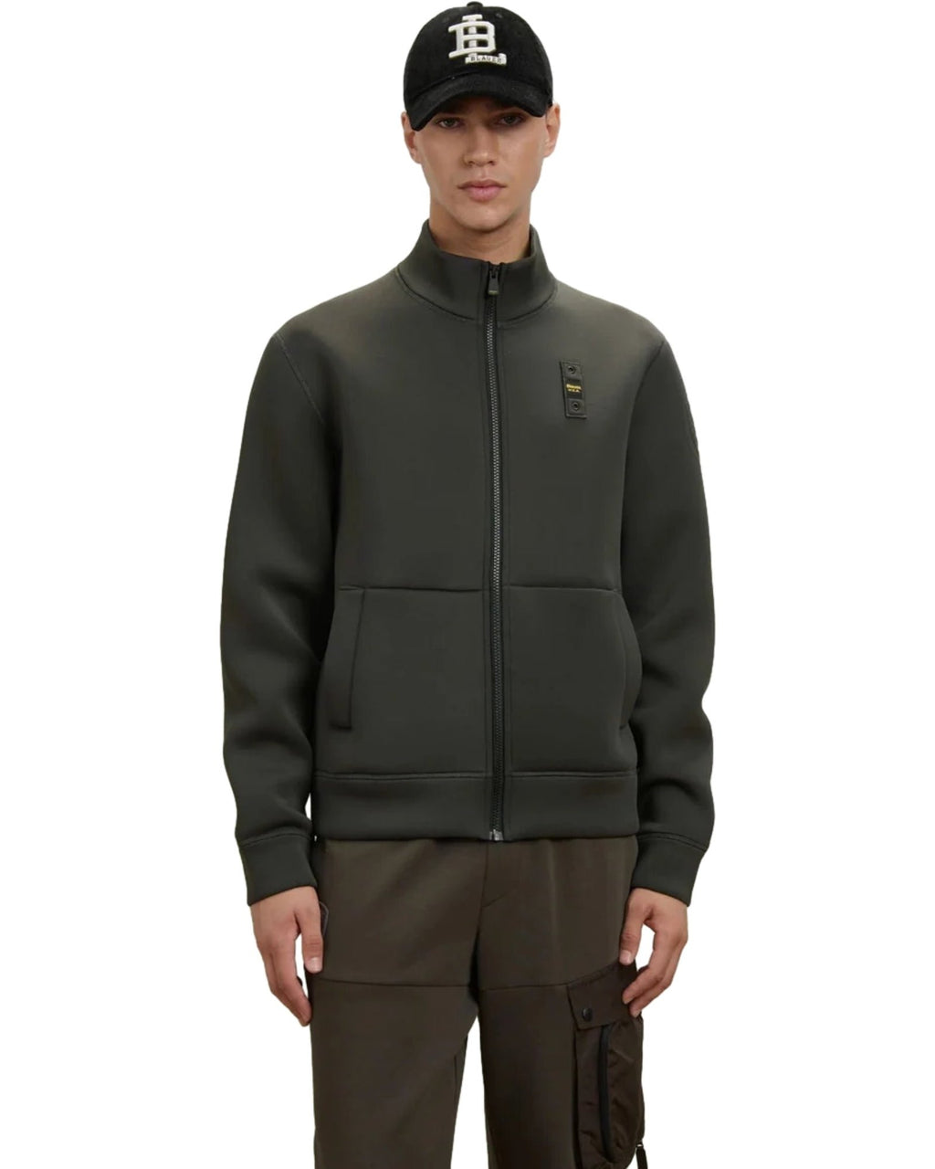Felpe senza cappuccio Uomo Blauer - Halborn 26WBLUF01395 - Nero