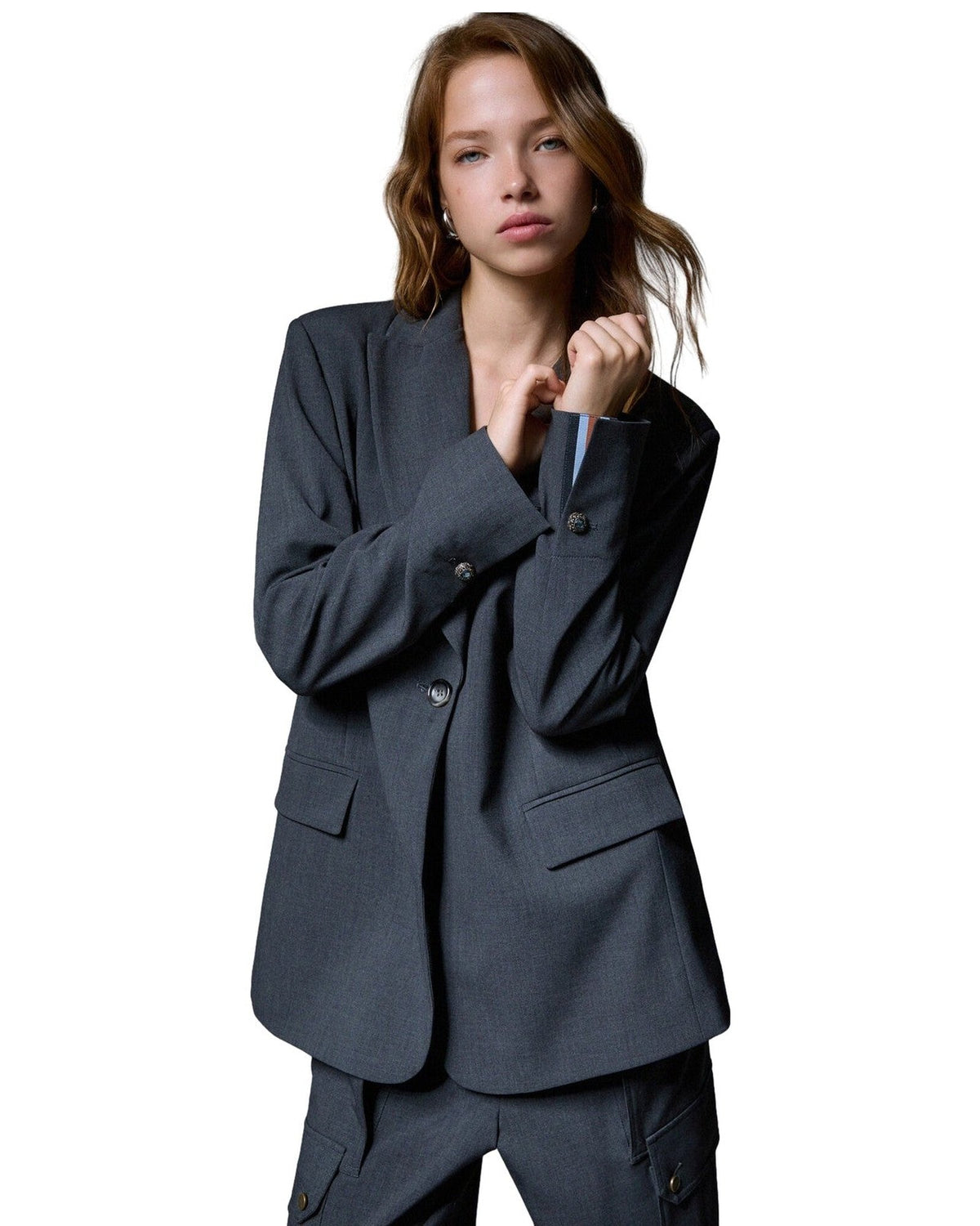 Giacche Donna Liu Jo - Blazer Flanella - Grigio