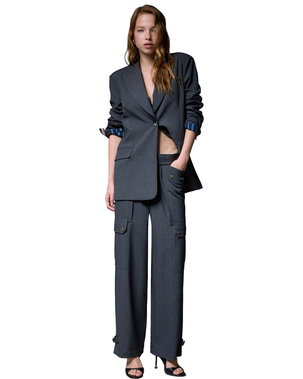 Giacche Donna Liu Jo - Blazer Flanella - Grigio