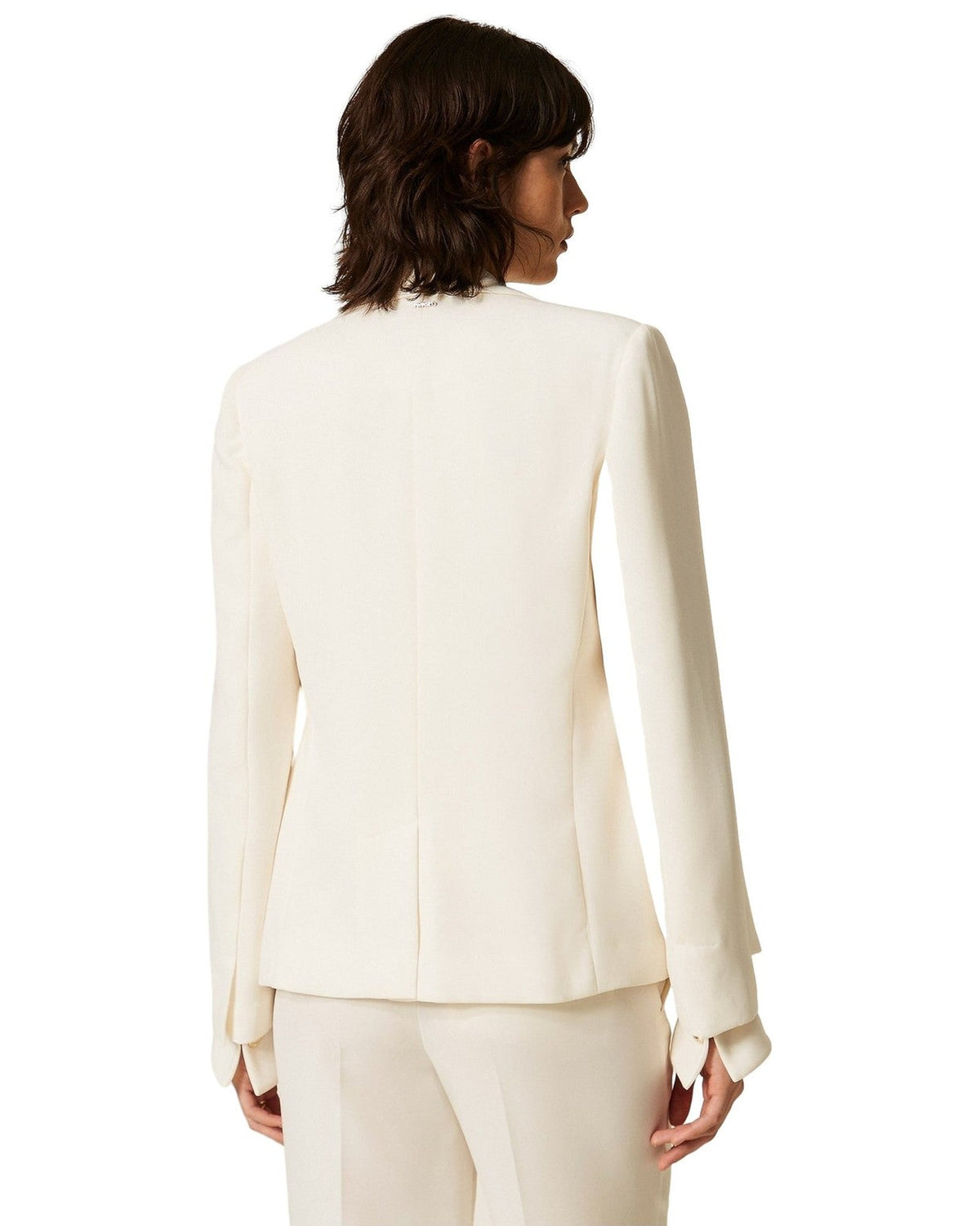Giacche da abito e blazer Donna Twinset - Blazer Monopetto - Panna