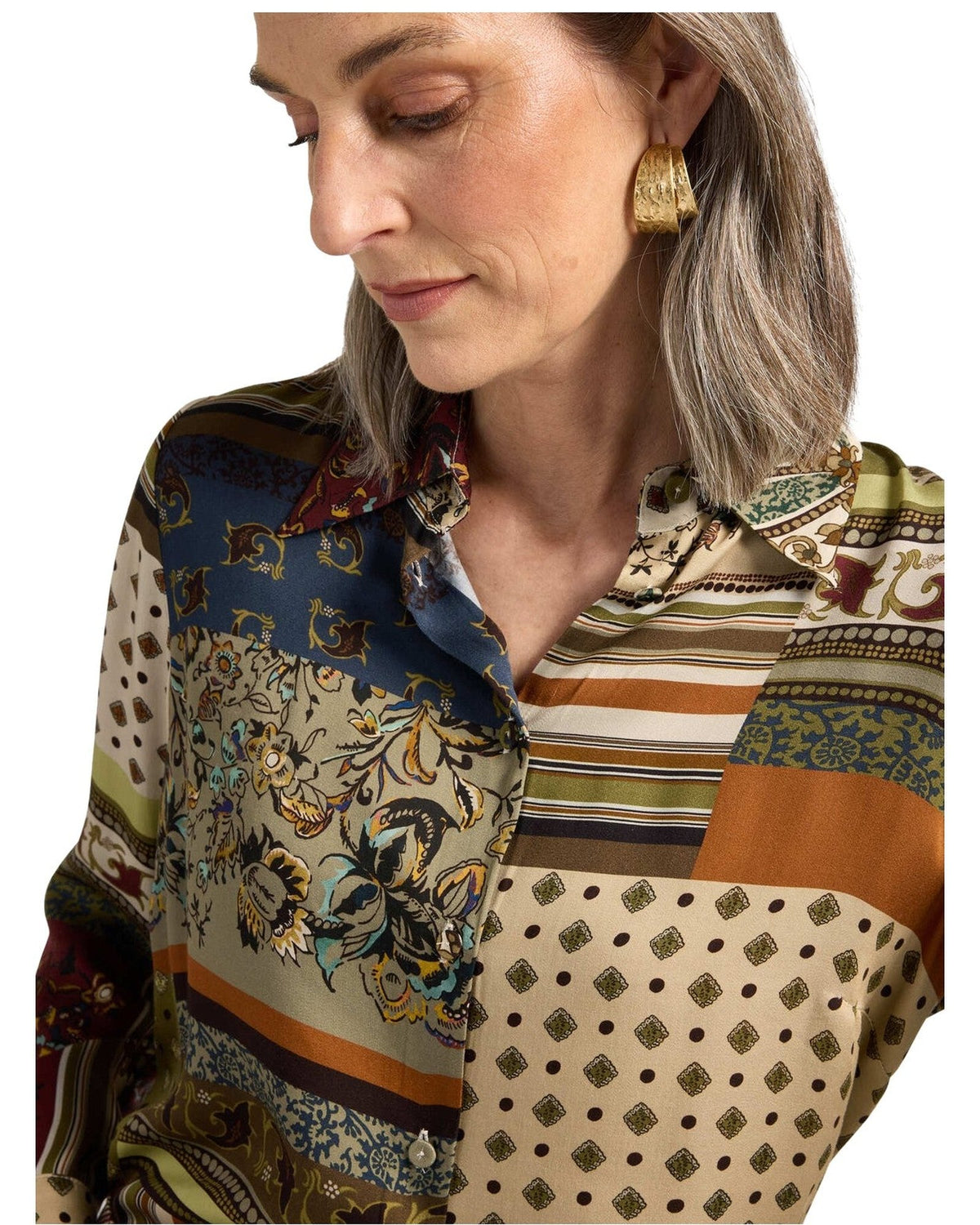 Bluse e camicie Donna Elena Mirò - Blusa 5034P0 - Beige/Verde